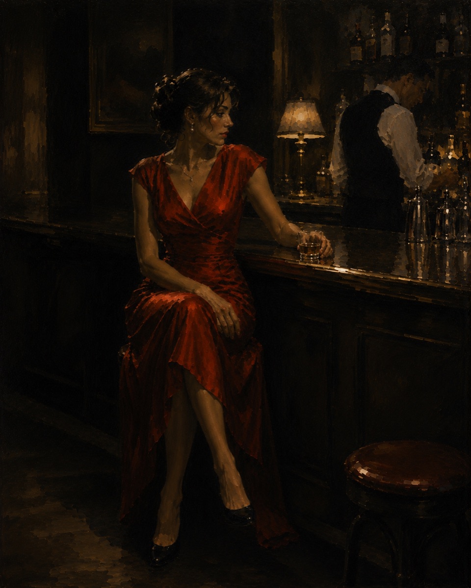 Woman in Red