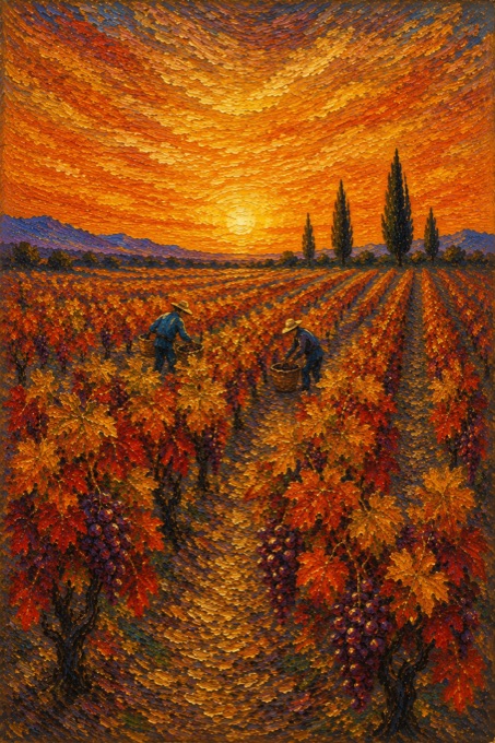 The Vineyard at Sundown