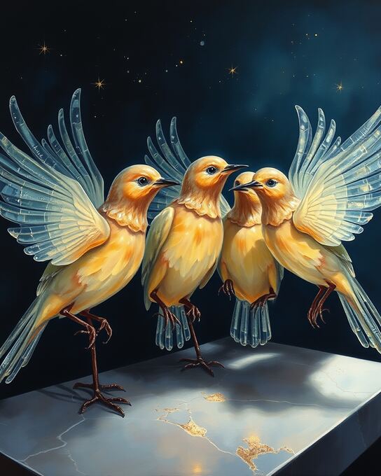 Elara Voss — Nocturne of Feathered Refractions