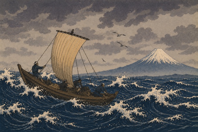 The Fisherman's Boat in the Storm