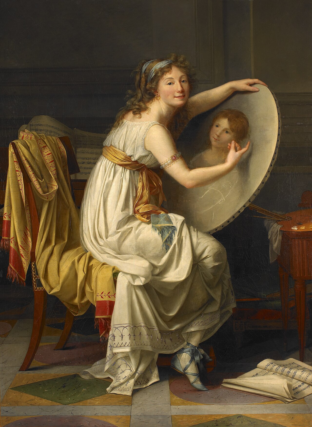 Presumed self-portrait by Adèle Romany