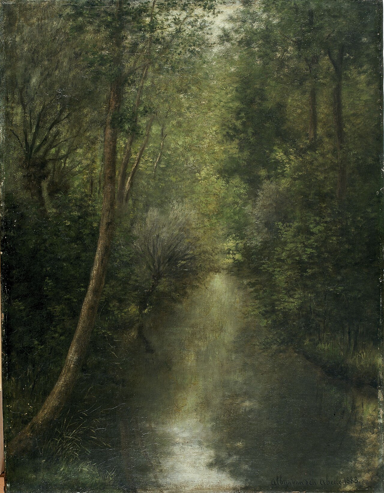 The River Zwalm in Munkzwalm by Albijn Van den Abeele