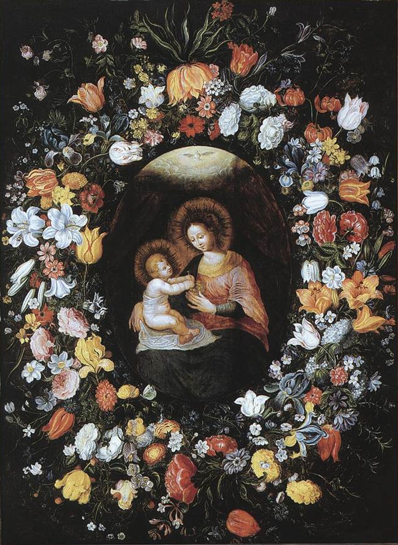 Holy Virgin and Child by Ambrosius Brueghel