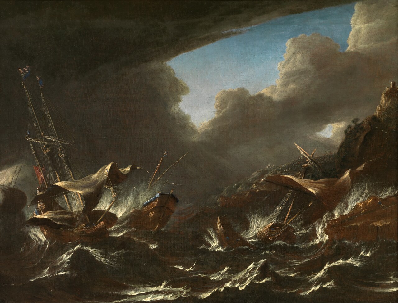 Storm at Sea by Andries van Eertvelt