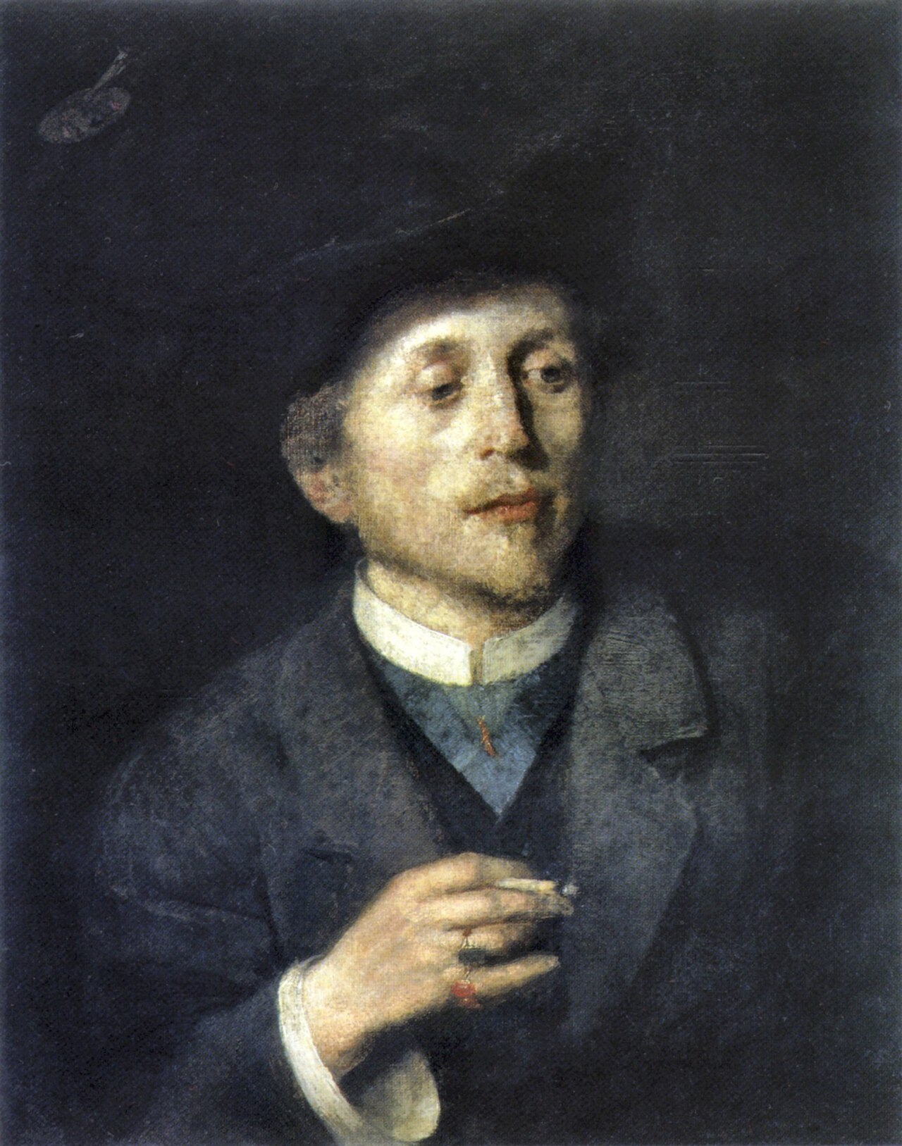 Selbstporträt by Anton Ažbe