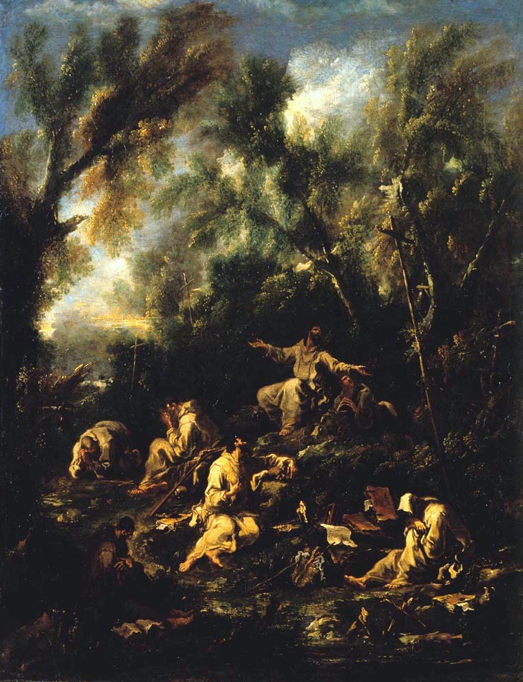Monks in Prayer by Antonio Francesco Peruzzini