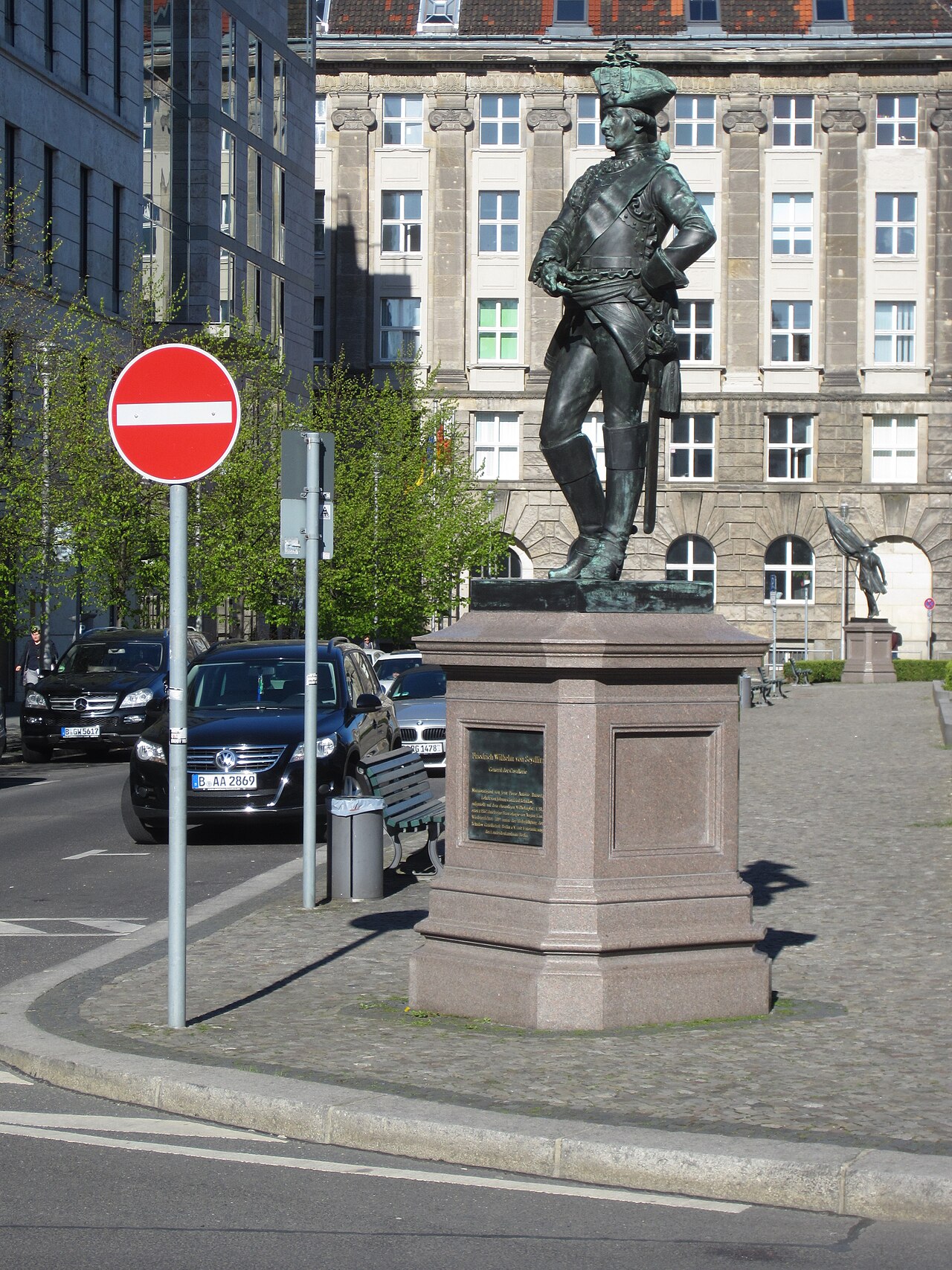 Statue of Friedrich Wilhelm von Seydlitz by August Kiss