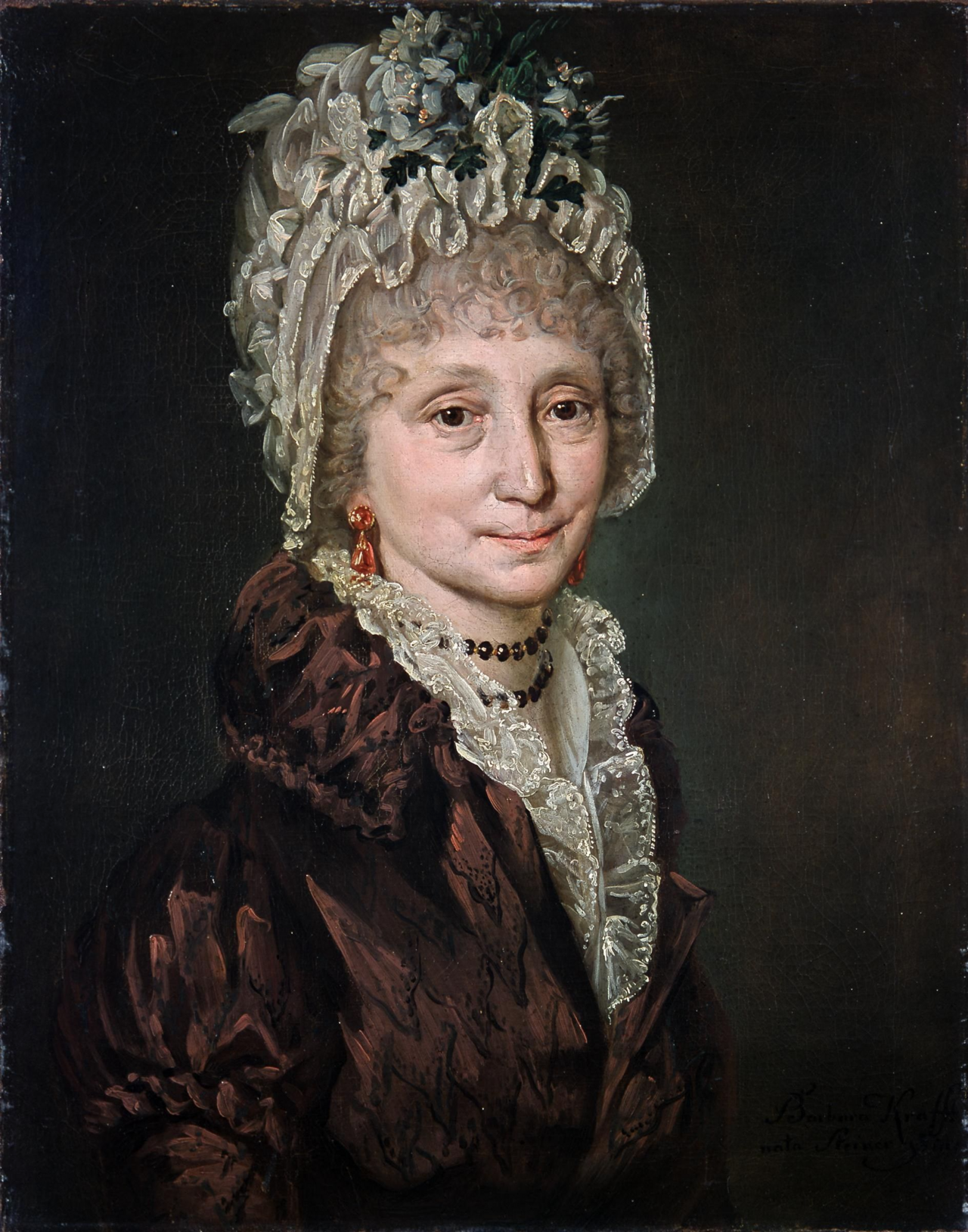 Self-portrait by Barbara Krafft