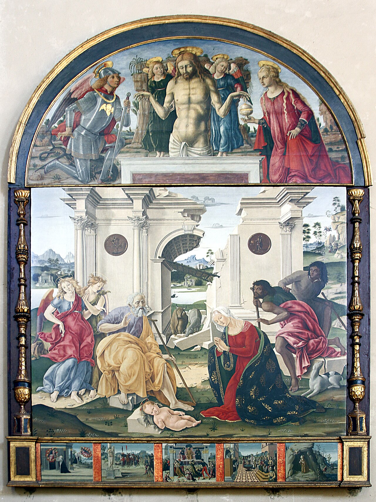Adoration of the Child by Bernardino Fungai