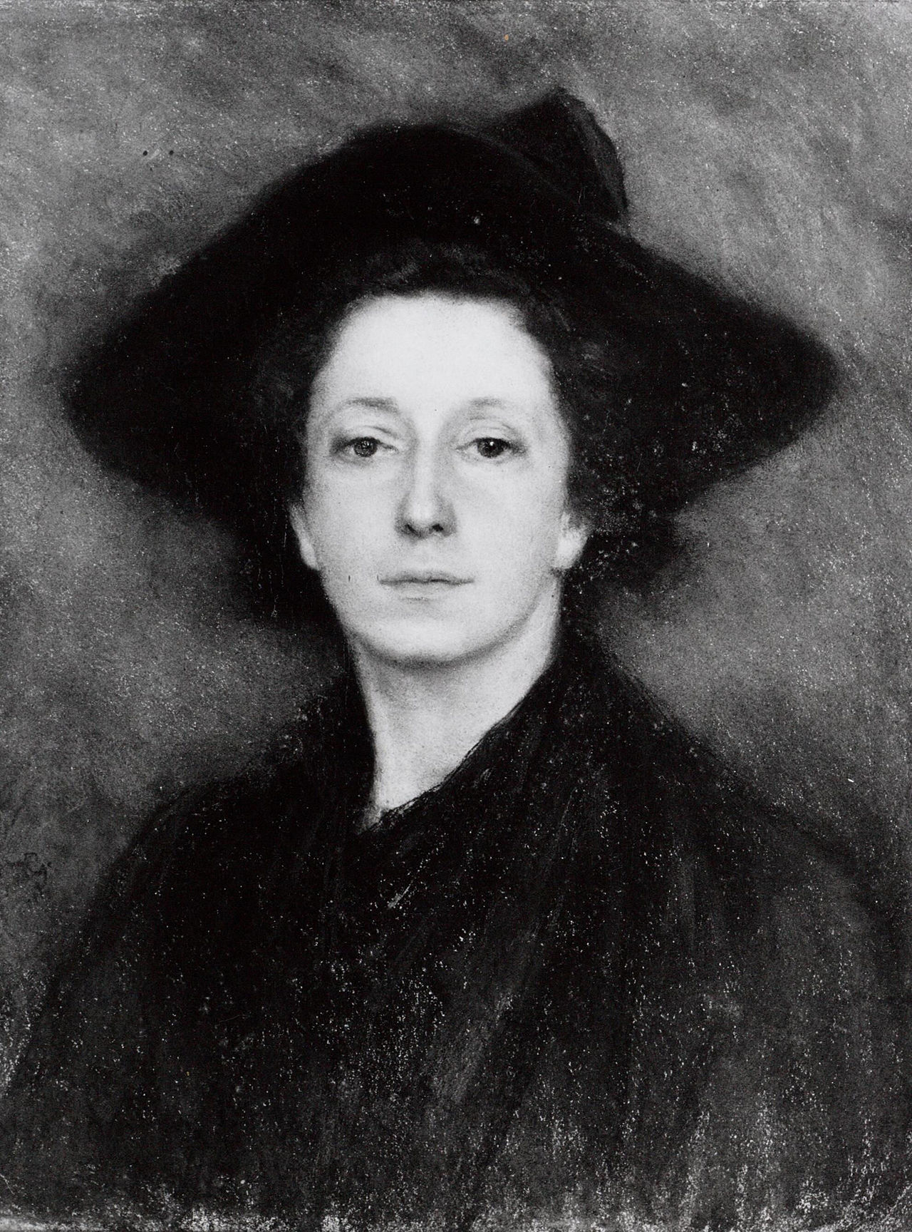 Self-portrait by Bramine Hubrecht