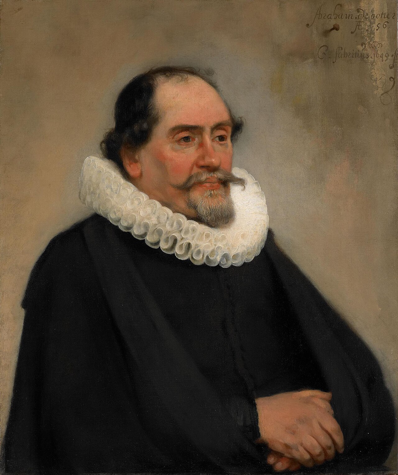 Portrait of Abraham de Potter by Carel Fabritius