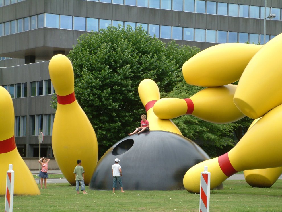 Flying Pins by Claes Oldenburg