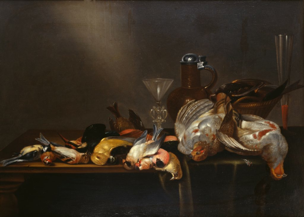 Still Life with Game Birds by Cornelis Mahu