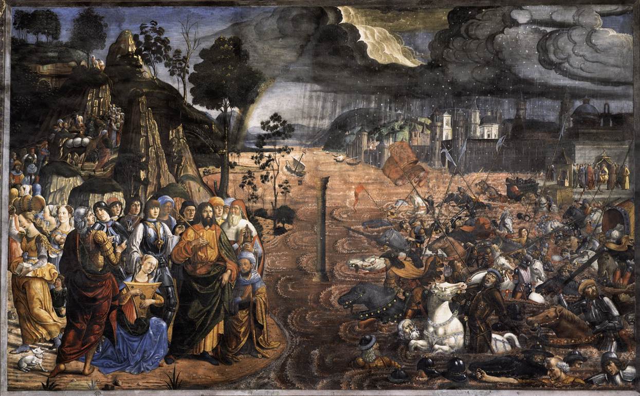 The Crossing of the Red Sea by Cosimo Rosselli