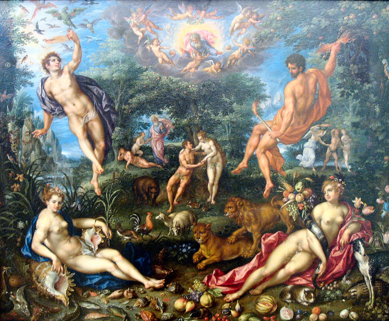 Paradise with the Four Elements by Denis van Alsloot
