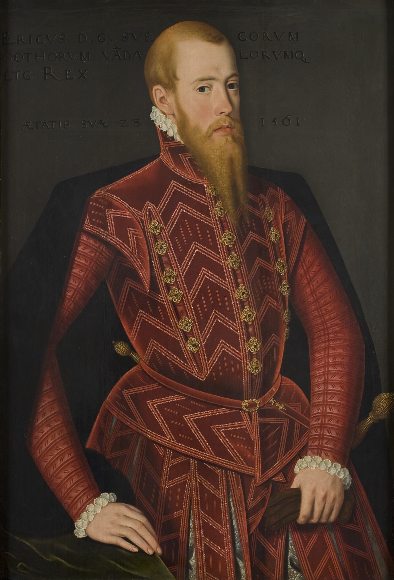 Erik XIV  king of Sweden 1533-1577 by Domenicus Verwilt