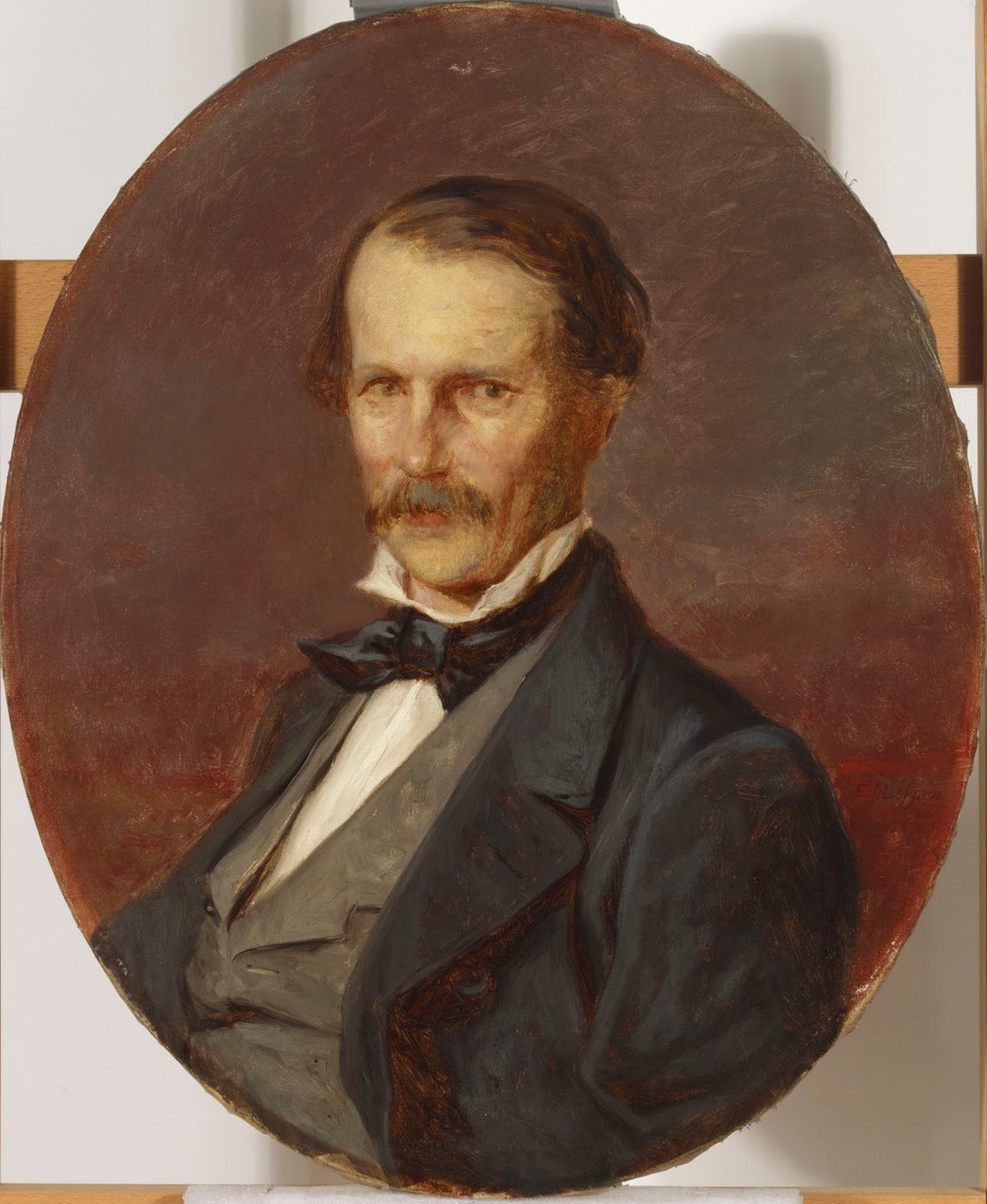 Portrait of the painter Magnus von Wright by Erik Johan Löfgren