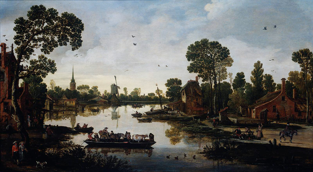 The Cattle Ferry by Esaias van de Velde