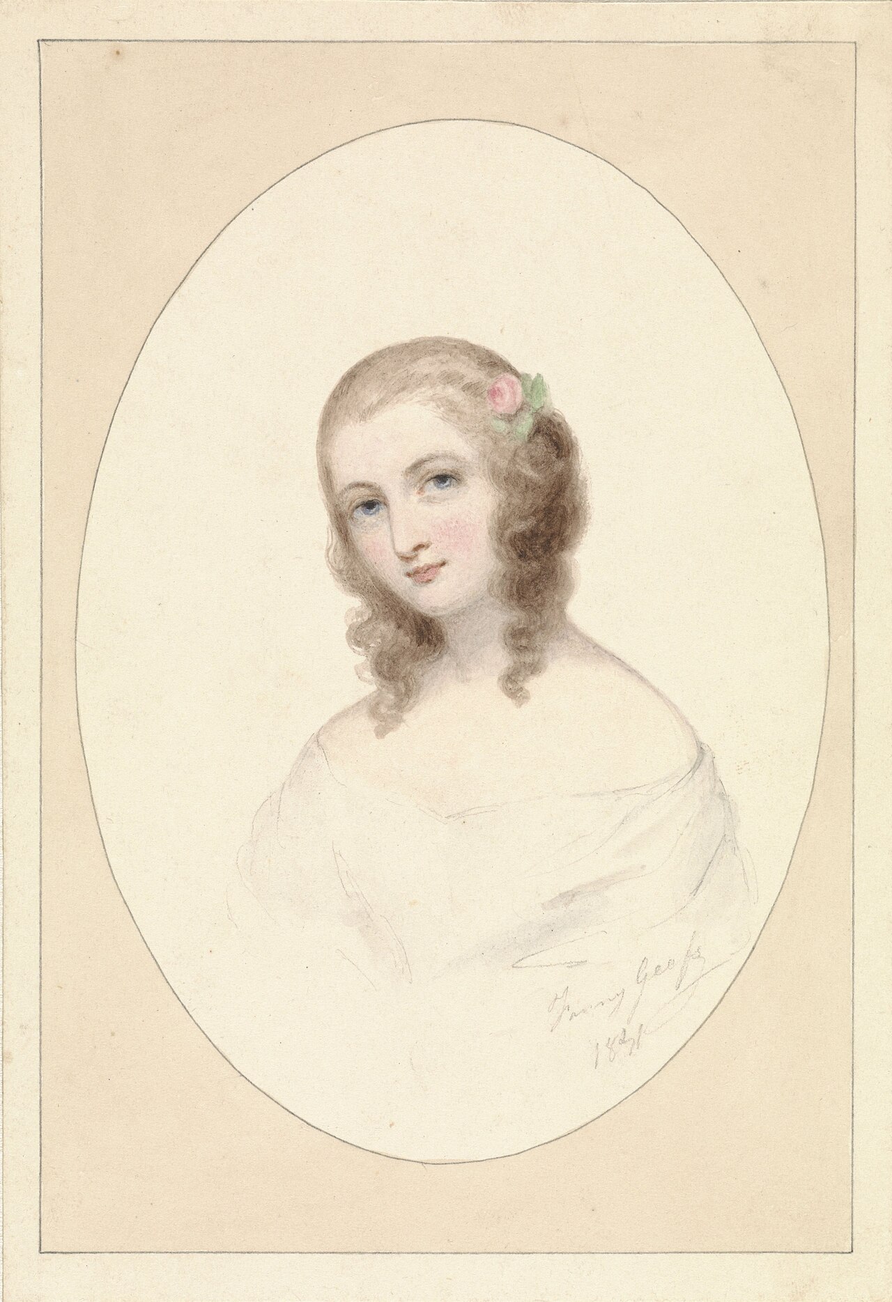 Self-portrait by Fanny Geefs
