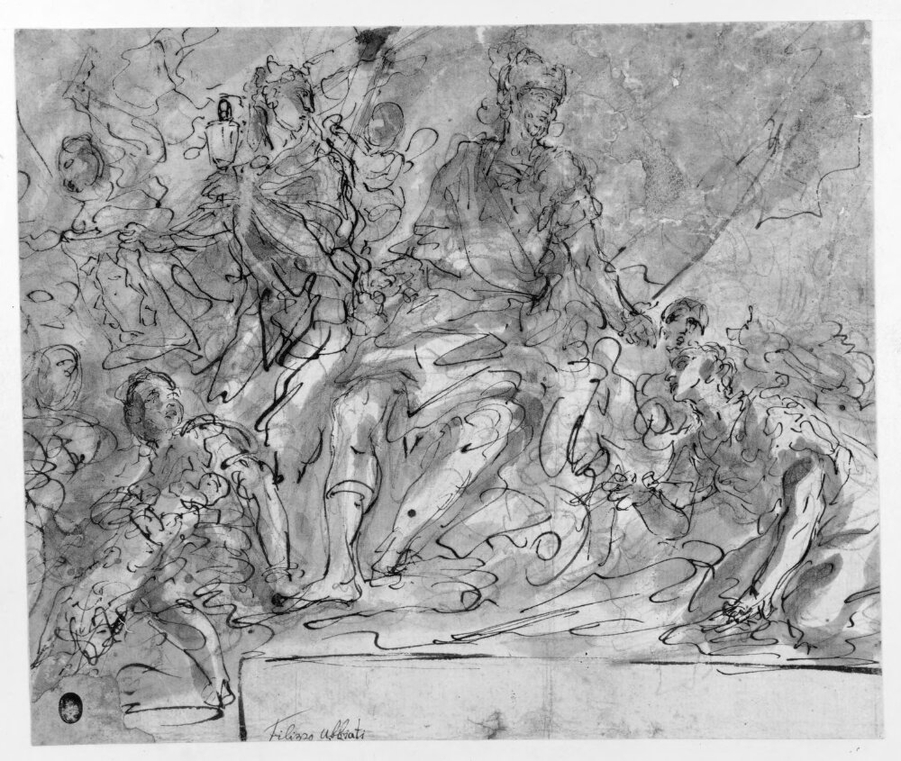 Commander Accompanied by Allegorical Figures by Filippo Abbiati