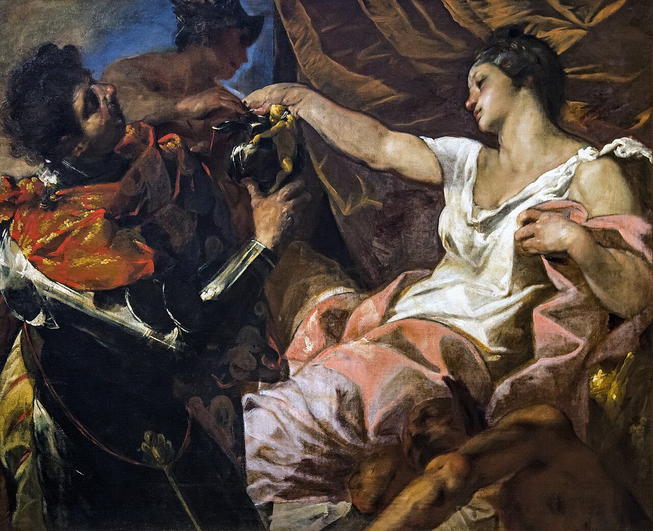 Circe and Odysseus or Mythological scene by Francesco Maffei