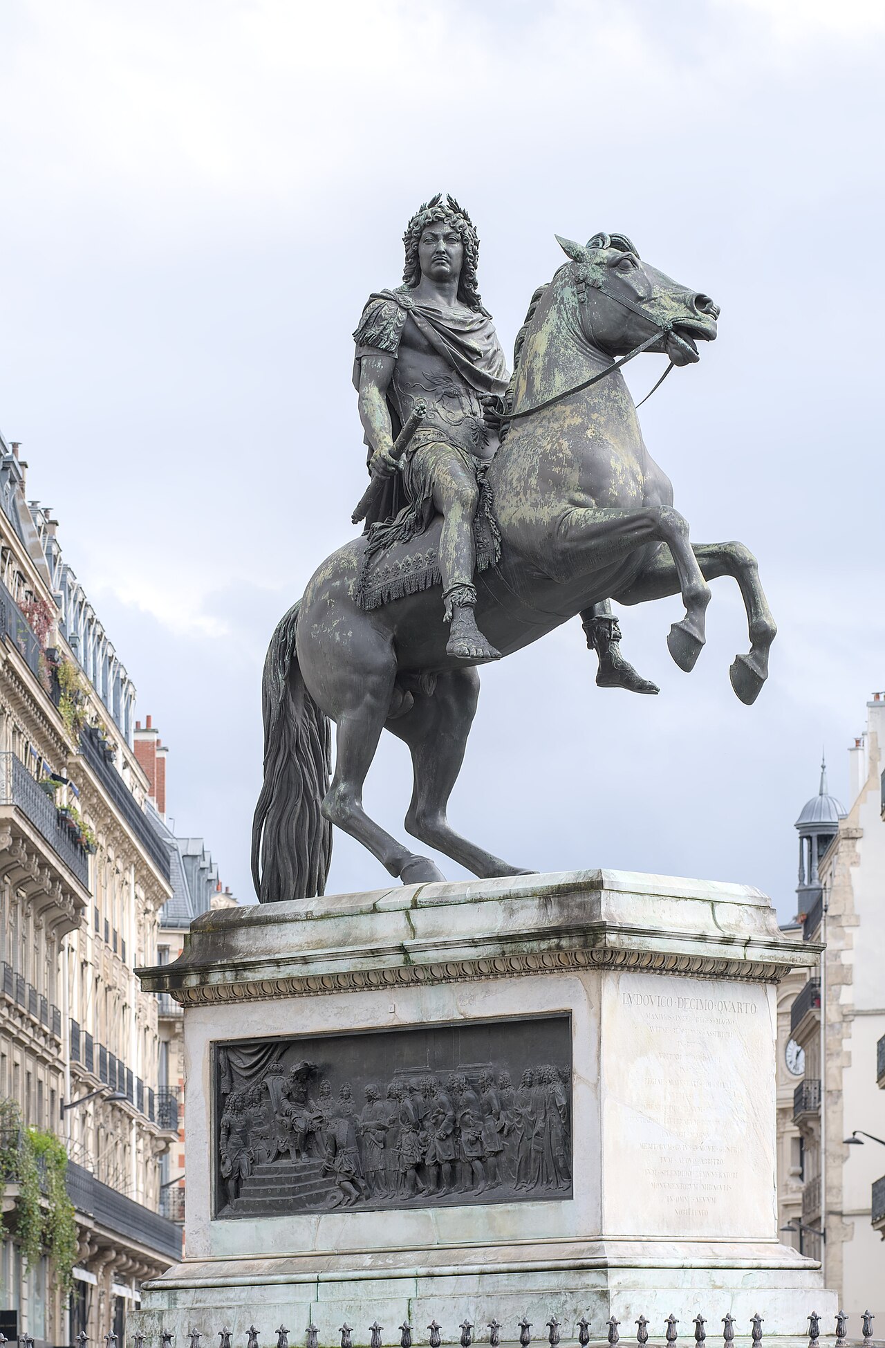 equestrian statue of Louis XIV by François Joseph Bosio