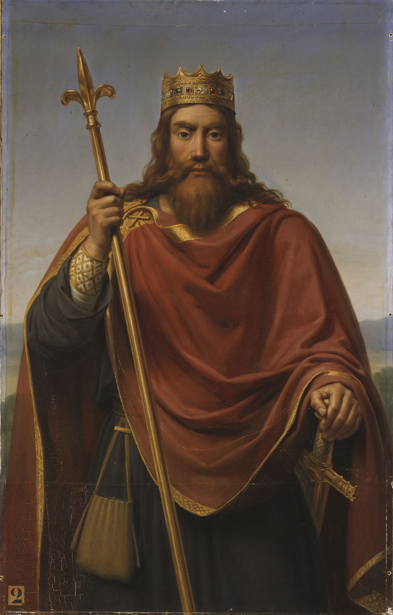 Clovis I, King of the Franks by François-Louis Dejuinne