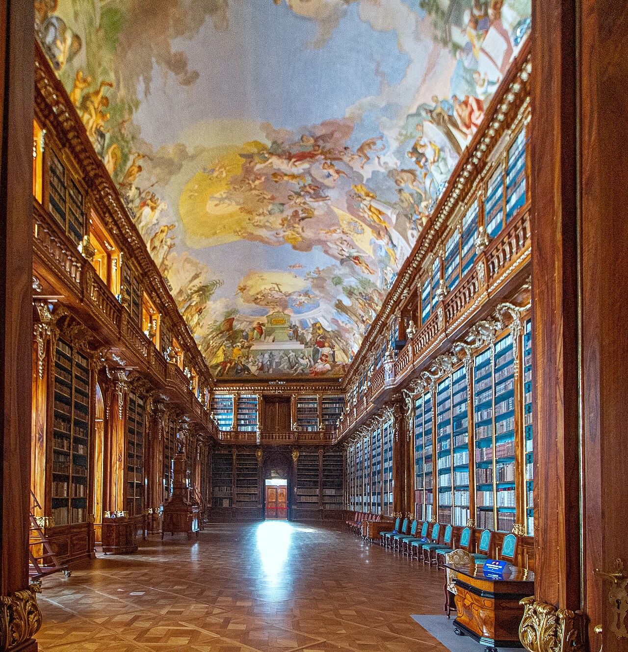 Philosophical hall of Strahov library by Franz Anton Maulbertsch