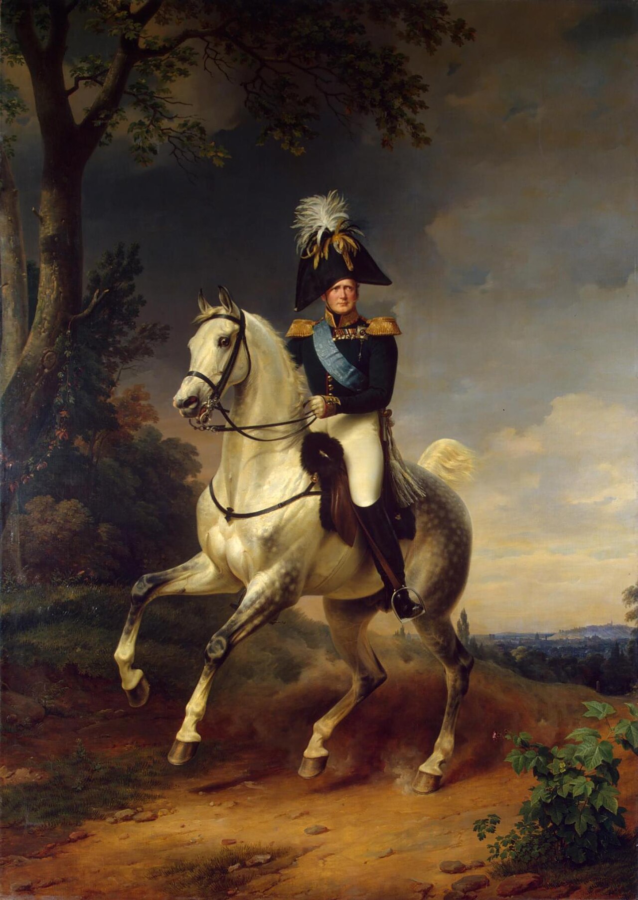 Equestrian Portrait of Alexander I (1777–1825) by Franz Krüger