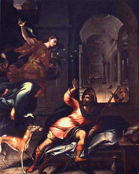 The Appearance of the Angel to Saint Roch by Gaspar Dias