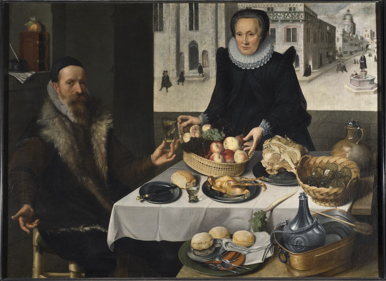 Double Portrait of an Elderly Couple by Georg Flegel