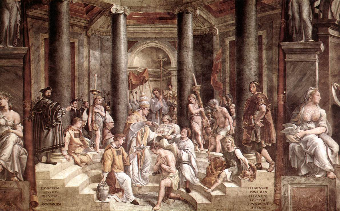 The Baptism of Constantine by Gianfrancesco Penni