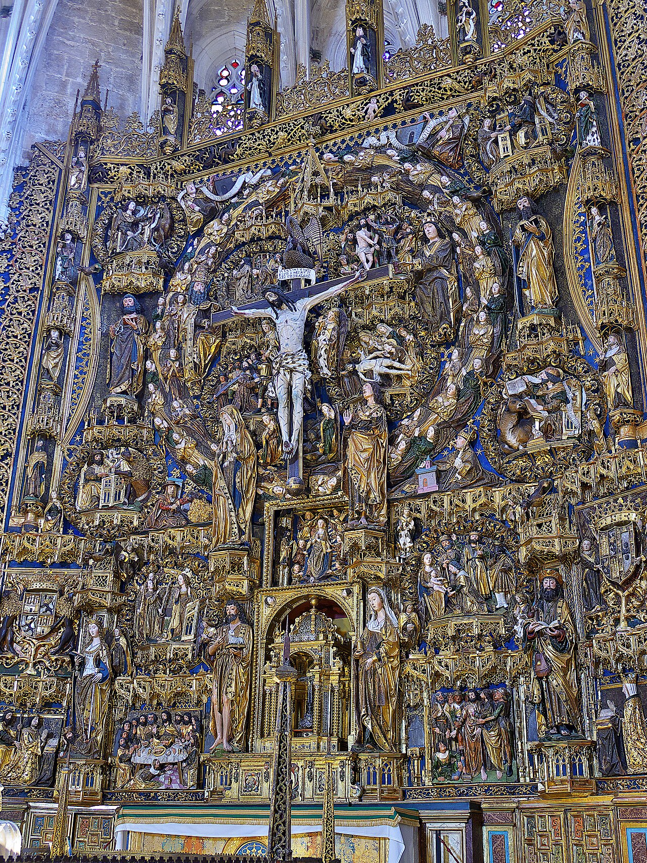 Main altarpiece of the Cartuja de Miraflores (Burgos) by Gil de Siloé