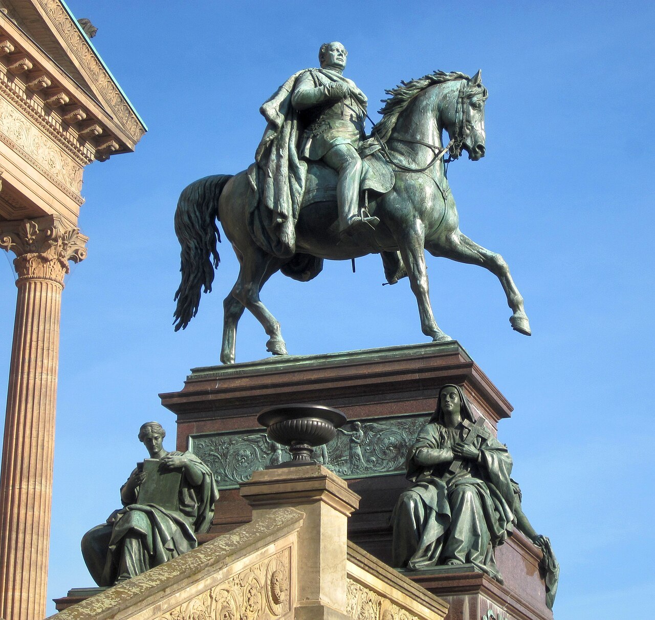 Equestrian statue of Frederick William IV by Gustav Bläser