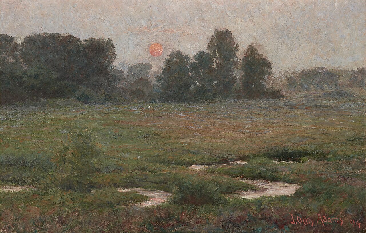 An August Sunset - Prairie Dell by J. Ottis Adams