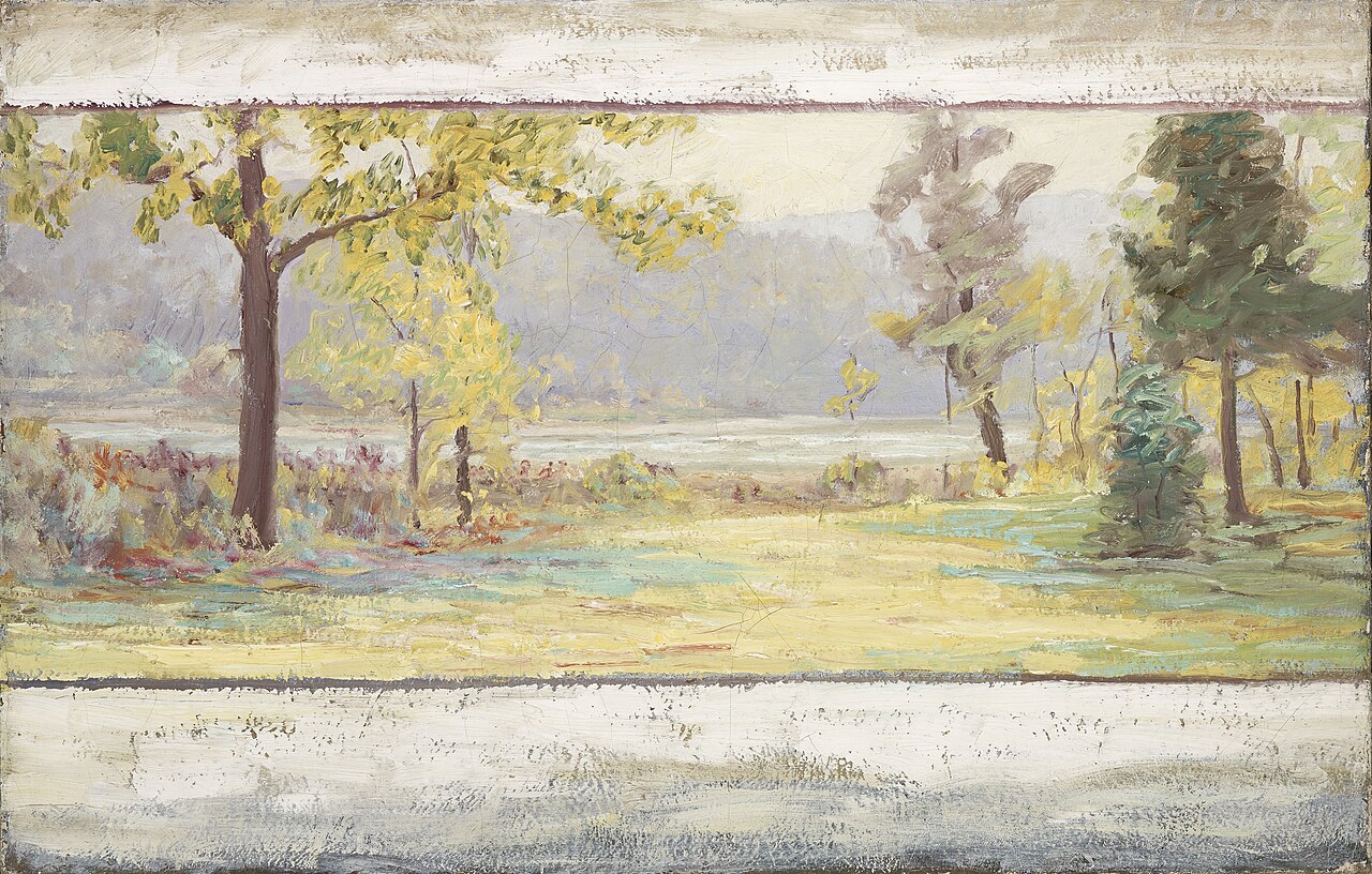 Sketch for Sun Room of Indianapolis City Hospital by J. Ottis Adams