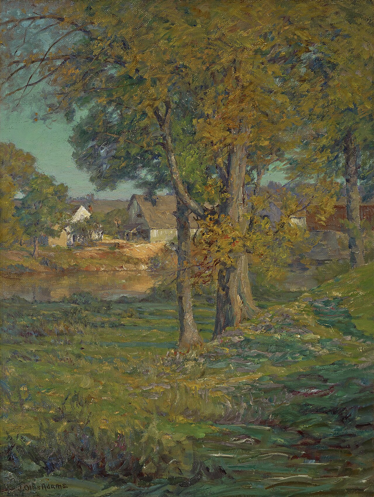 Thornberry's Pasture, Brooklyn, Indiana (An Indiana Farm) by J. Ottis Adams