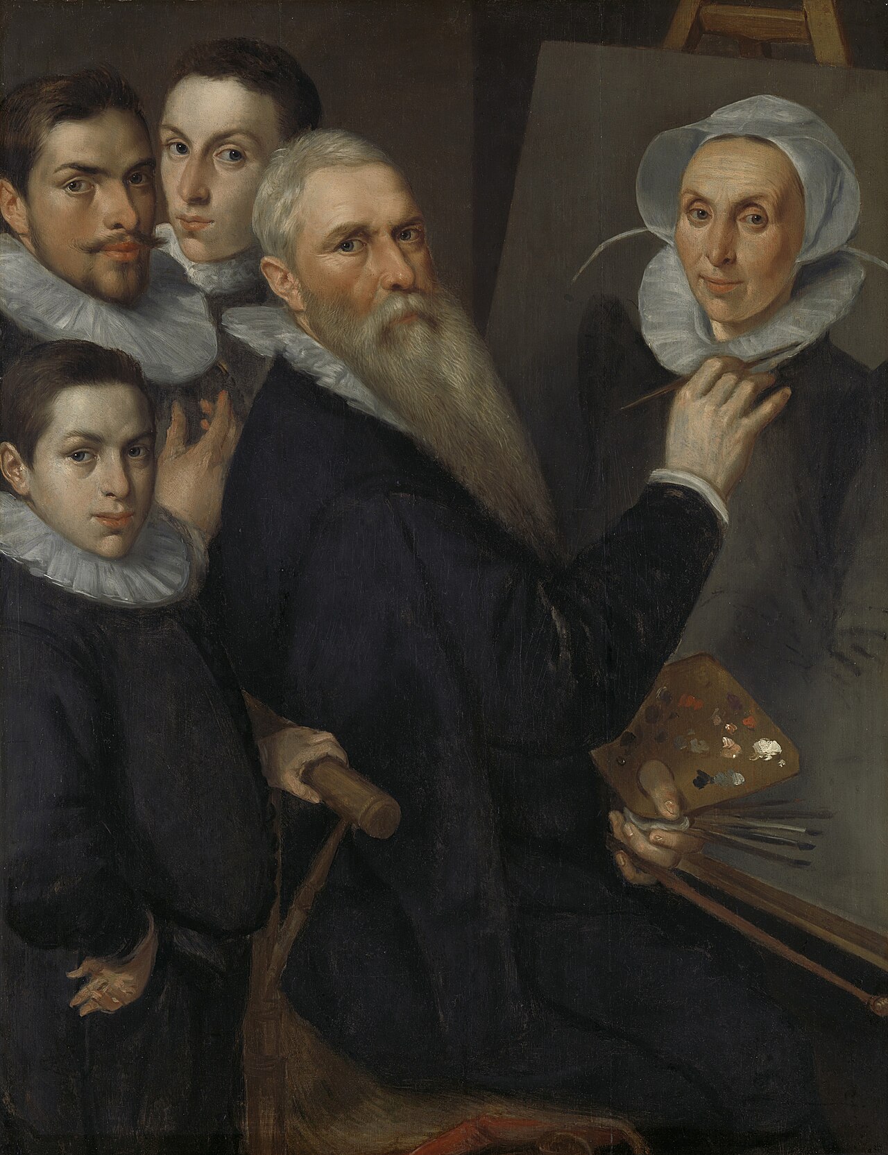 Self Portrait of the Painter with his Family by Jacob Willemsz Delff