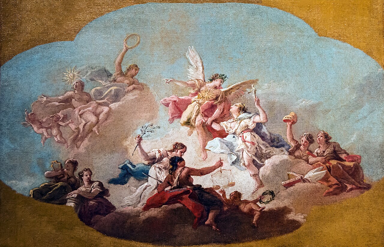 Allegory of the virtues Mocenigo by Jacopo Guarana