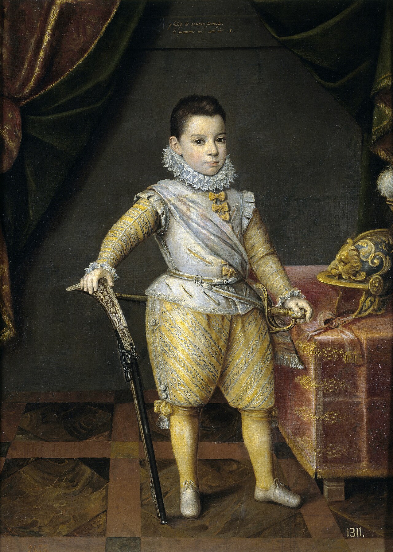 Portrait of Philip Emmanuel of Savoy (1586-1605), age five by Jan Kraeck