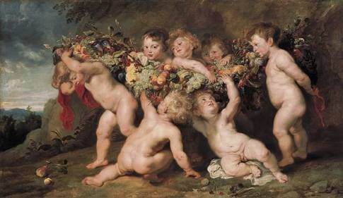The Fruit Garland by Jan Wildens