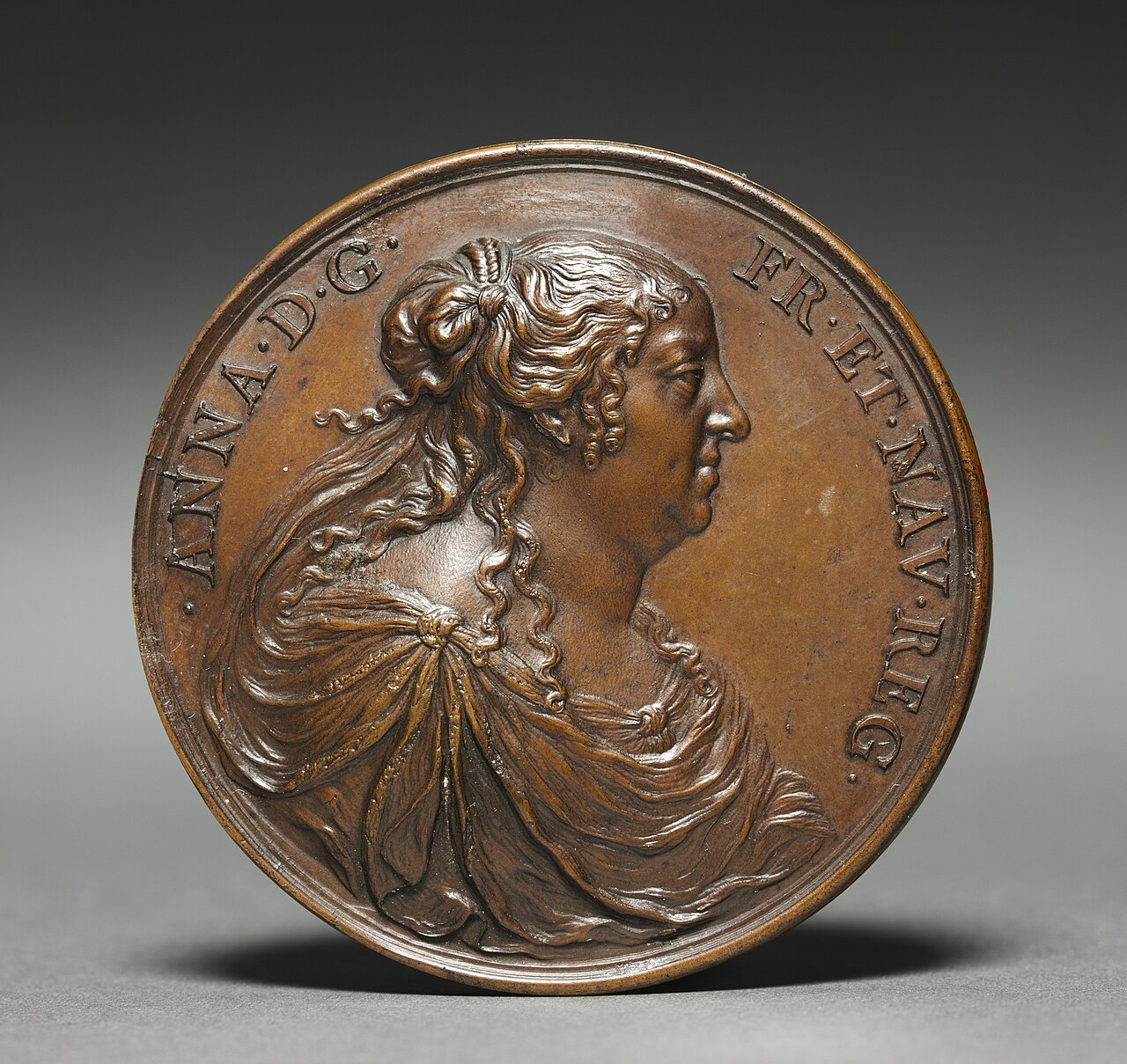 Medal of Anne of Austria (obverse) by Jean Varin