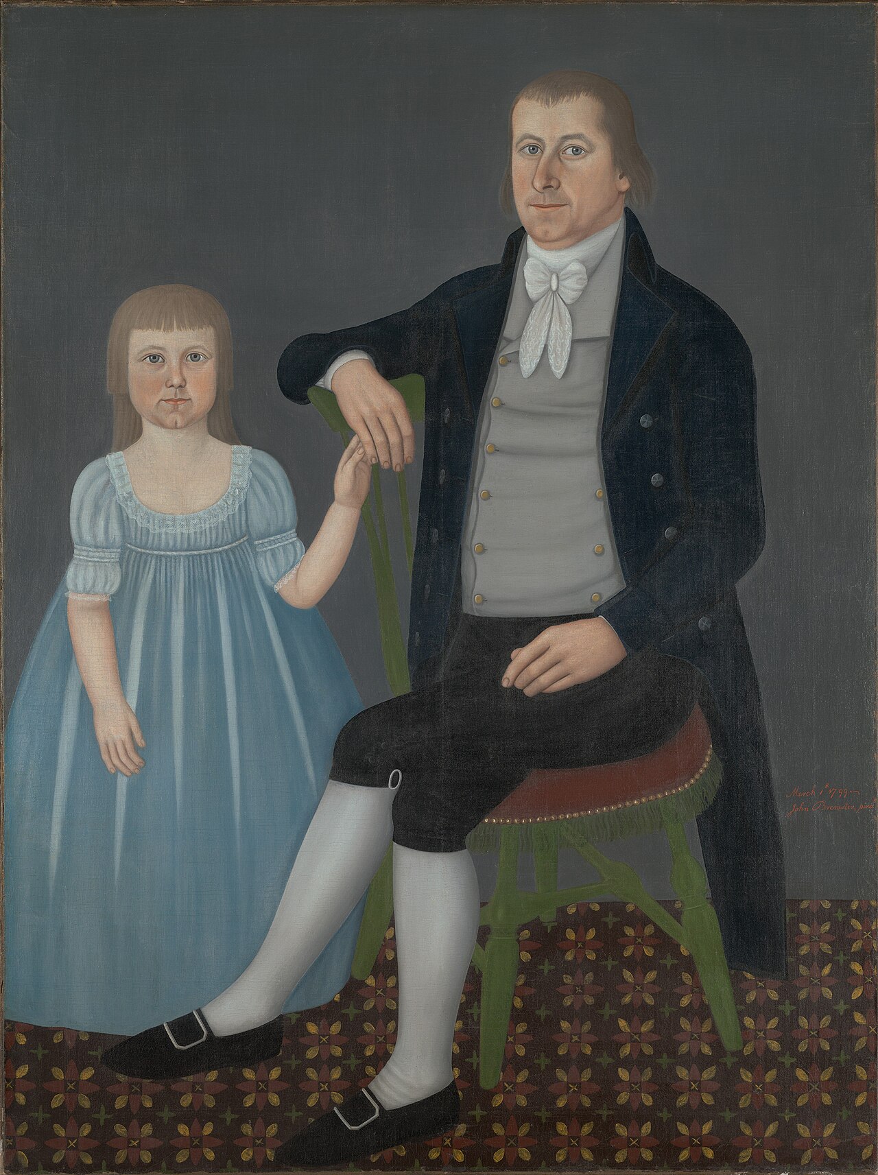 Comfort Starr Mygatt and Lucy Mygatt (1763–1823; 1794–1885) by John Brewster, Jr.