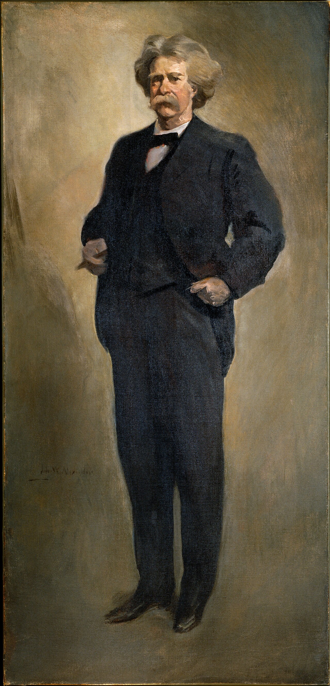 Portrait of Mark Twain by John White Alexander