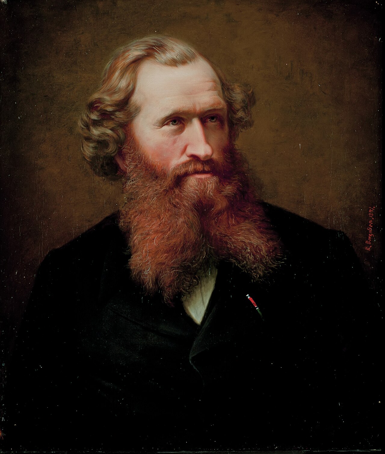 Portrait of the Painter J.F. Eckersberg by Knud Bergslien
