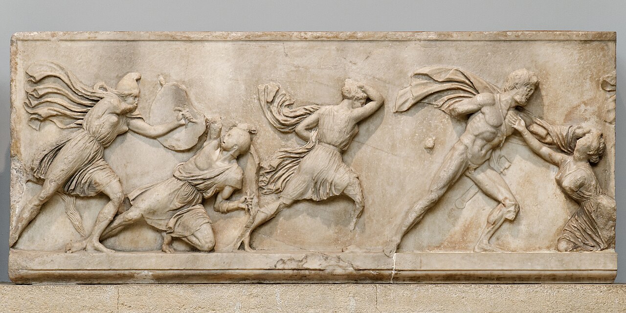 The Amazon Frieze from the Mausoleum at Halicarnassus by Leochares