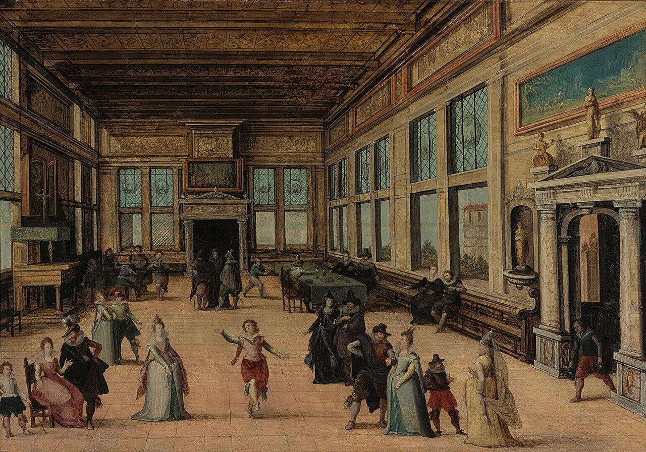 A Ballroom in Renaissance Style by Louis de Caullery