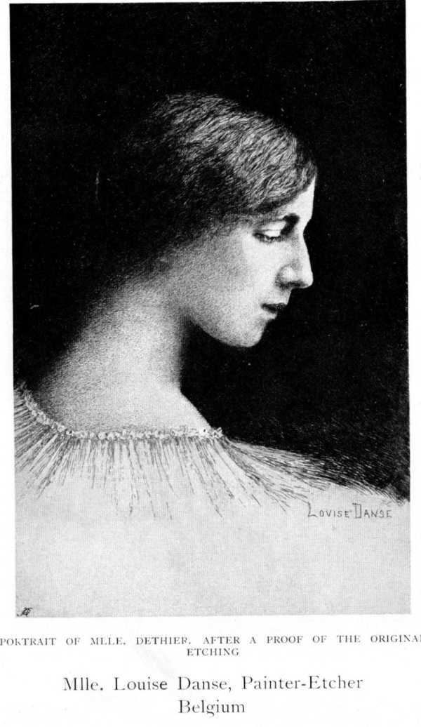 Portrait of Mlle. Dethier by Louise Danse