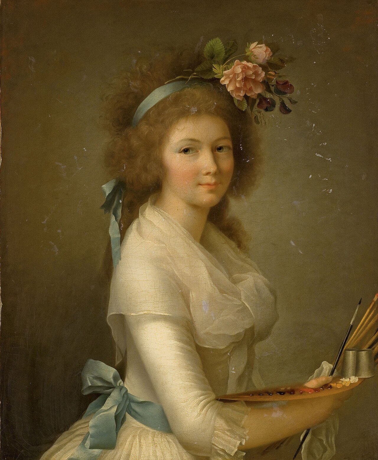 Self-portrait by Marie-Élisabeth Gabiou