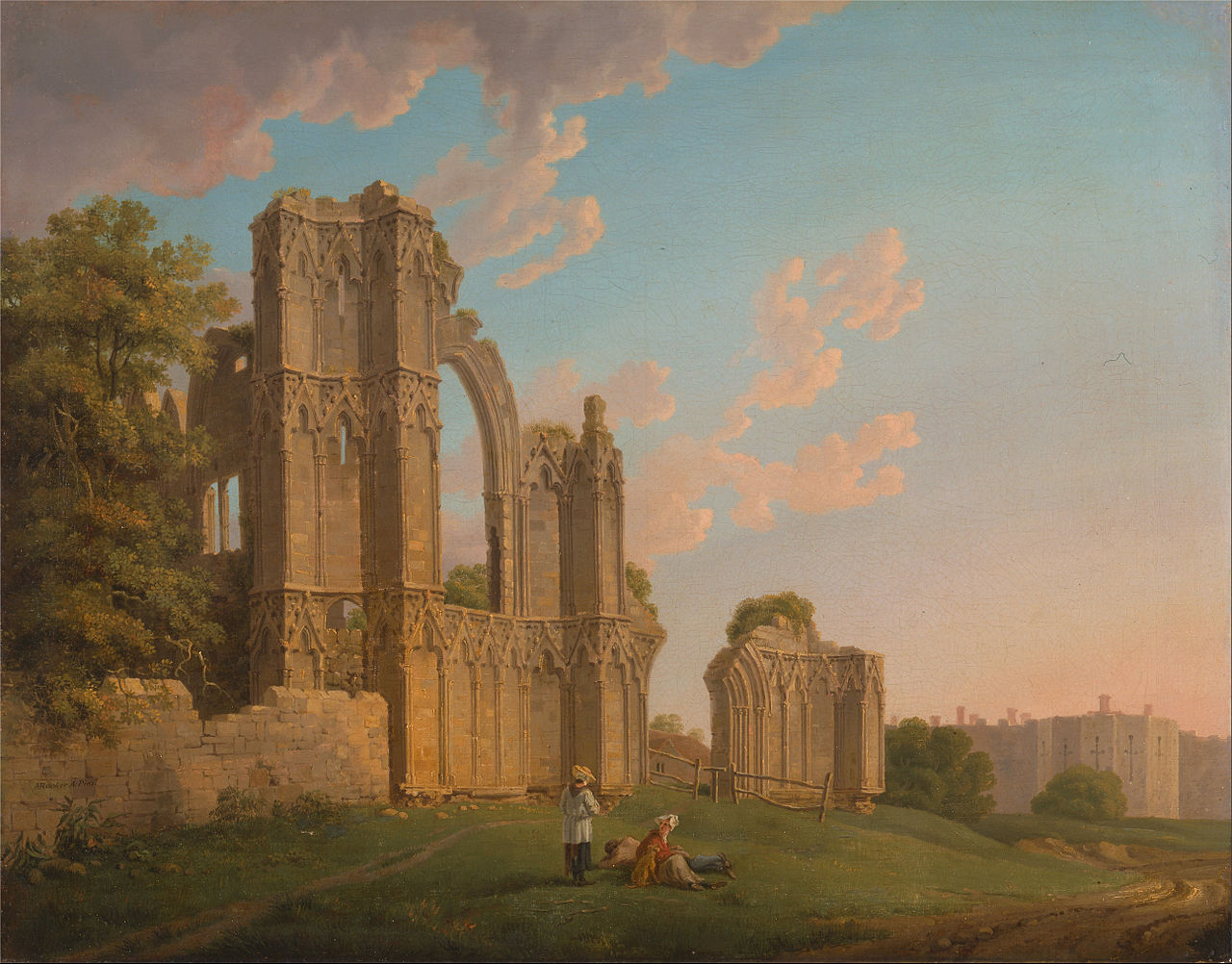 St. Mary's Abbey, York by Michael Angelo Rooker